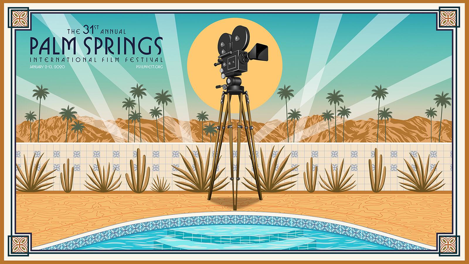 The logo for the 2020 Palm Springs International Film Festival