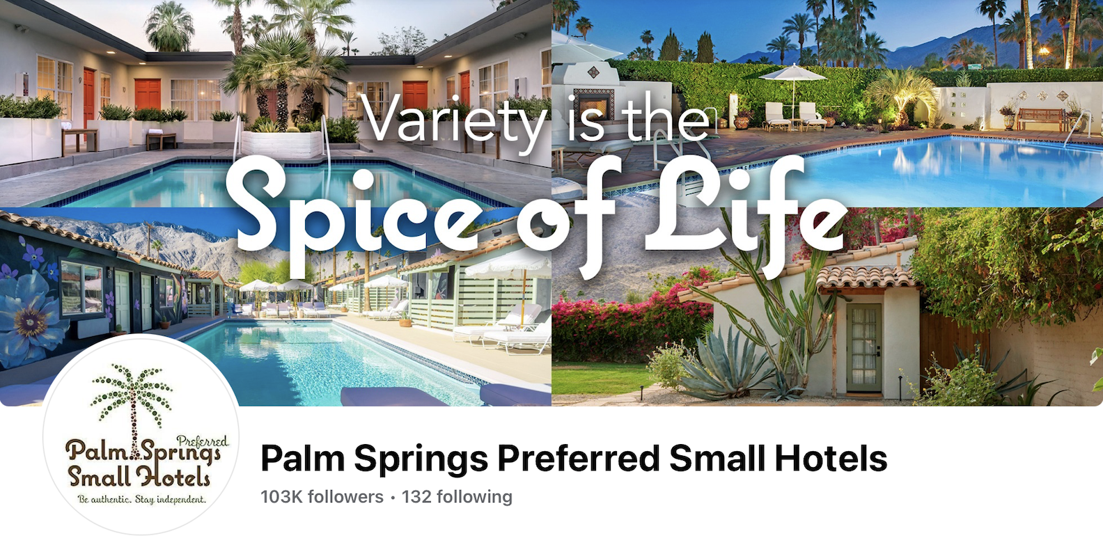 Follow Palm Springs Preferred Small Hotels On Social Media