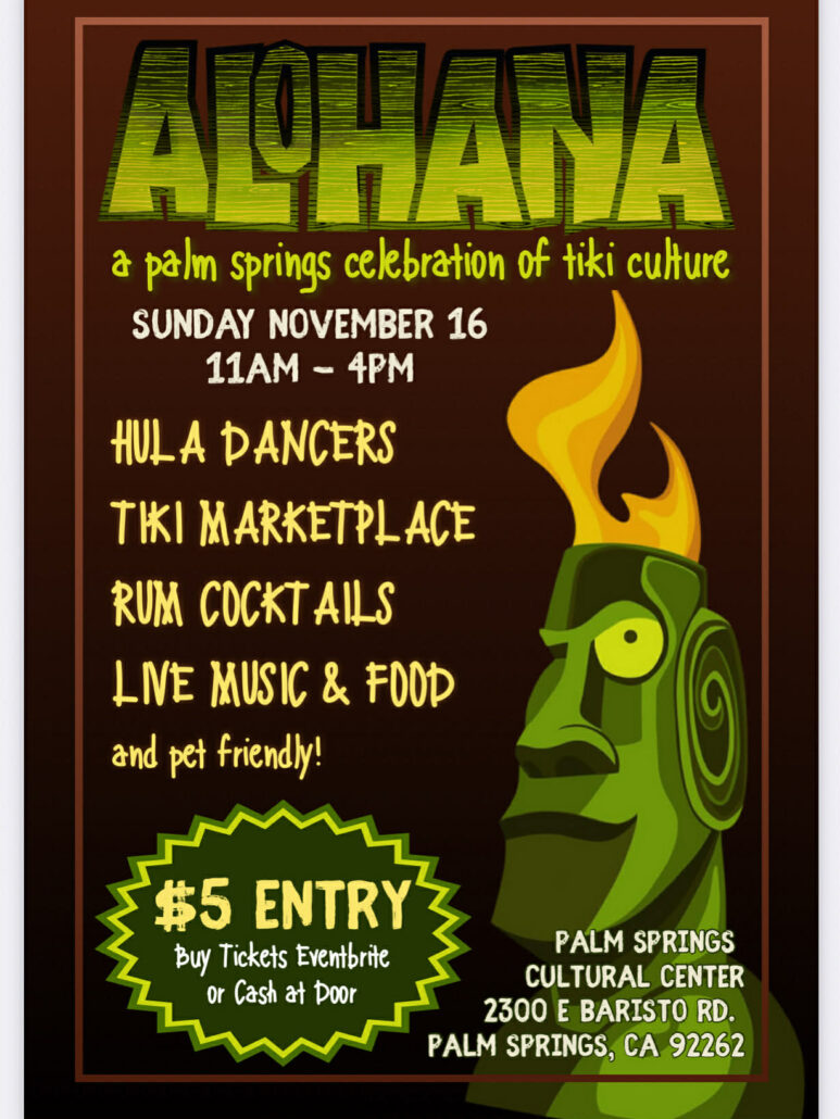 A list of what's happening at Alohana