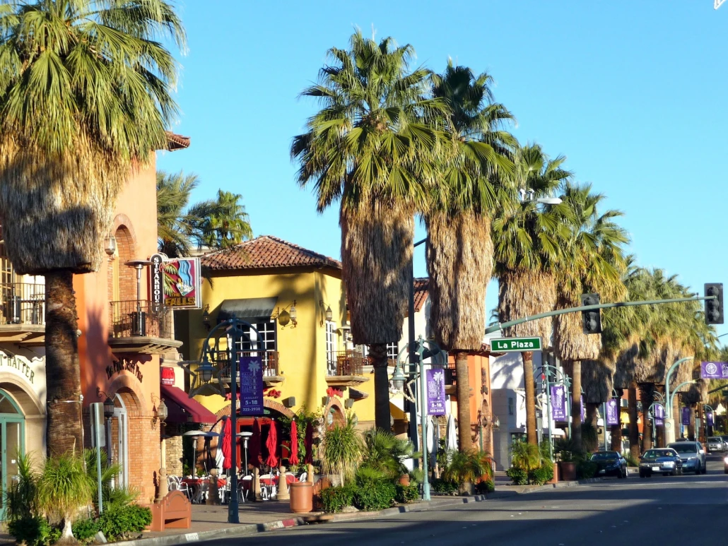 A view of downtown Palm Springs