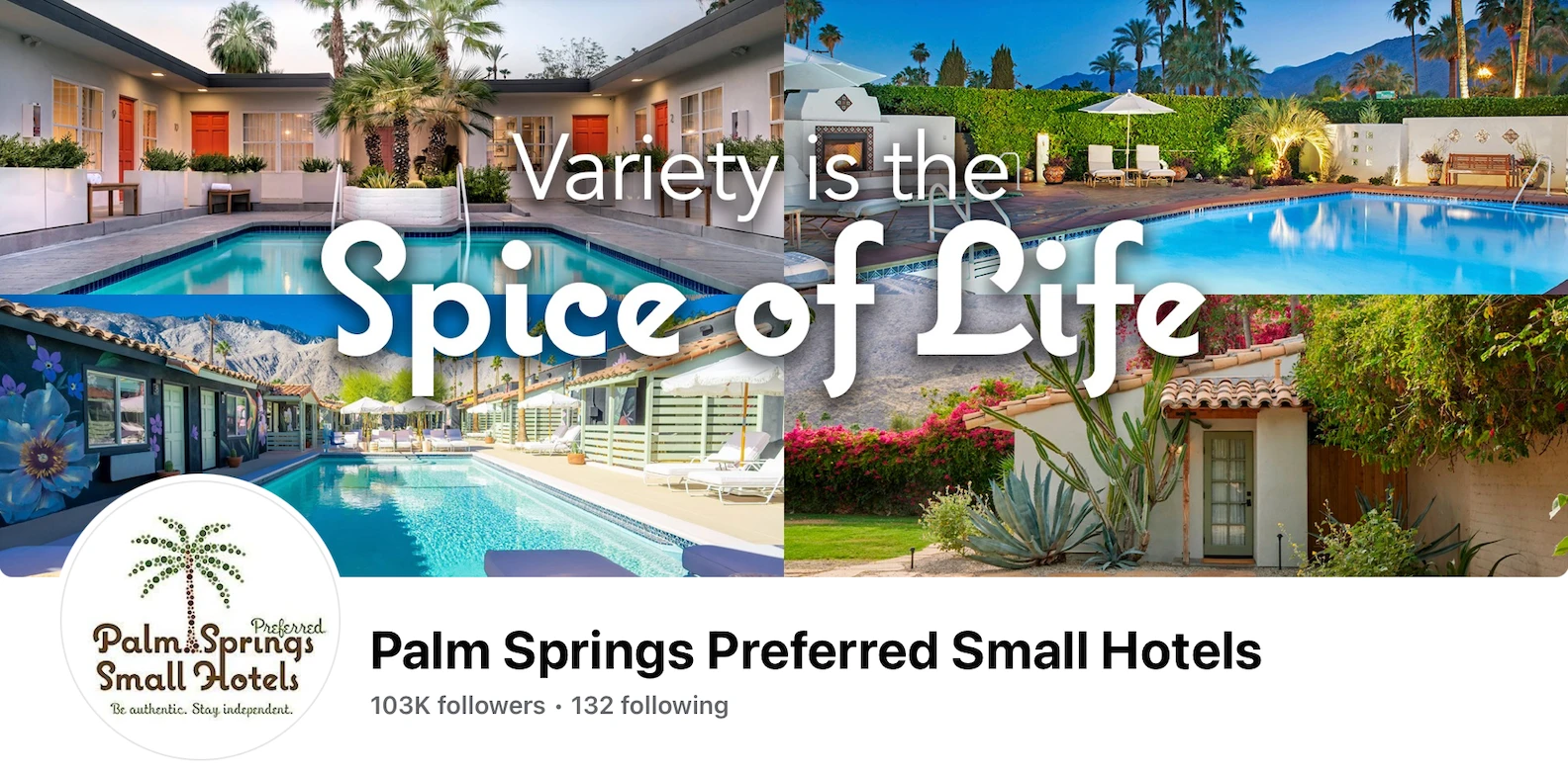 Follow Palm Springs Preferred Small Hotels On Social Media