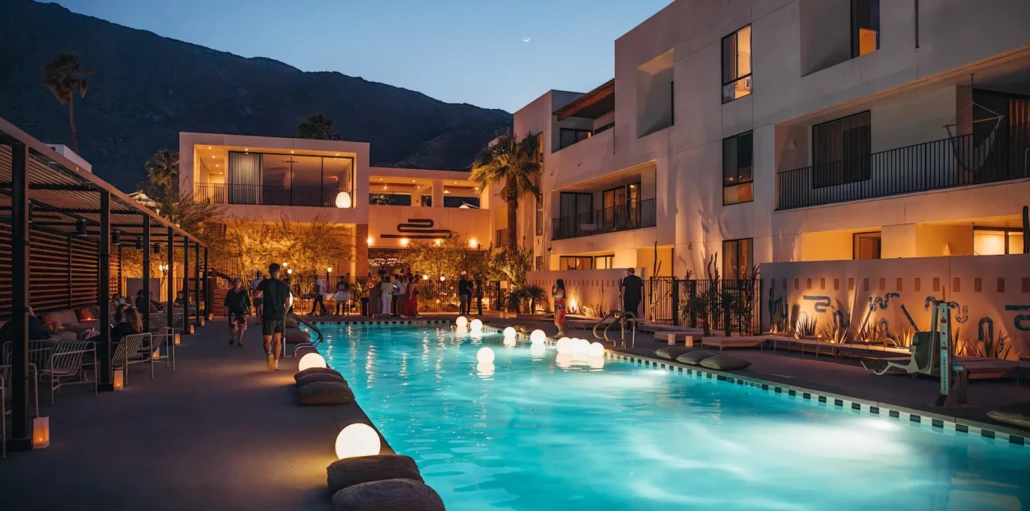 Night Swim at Drift Palm Springs